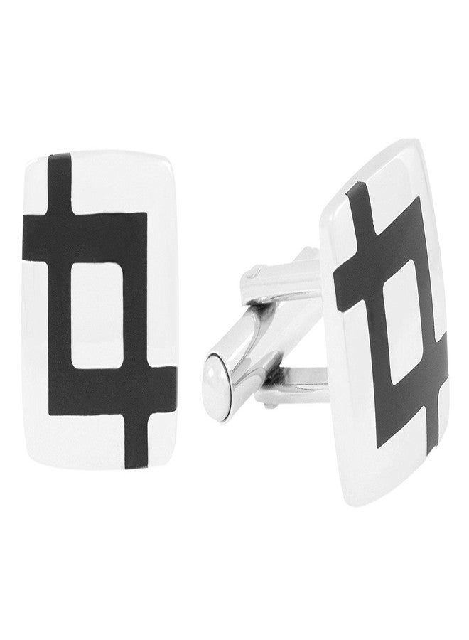 Zivom® Glossy Black Cufflink For Men - Image 2