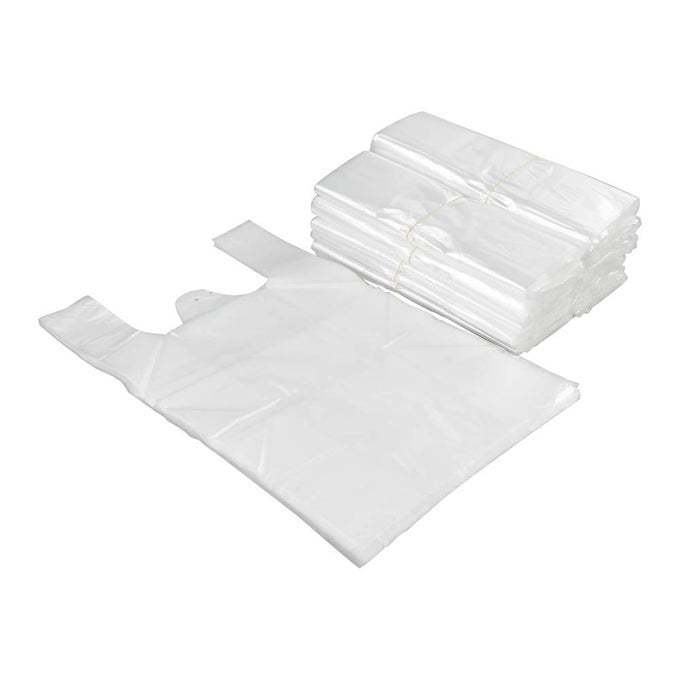 480 COUNT PLASTIC TSHIRT SHOPPING BAGS REUSABLE CARRYOUT BAGS