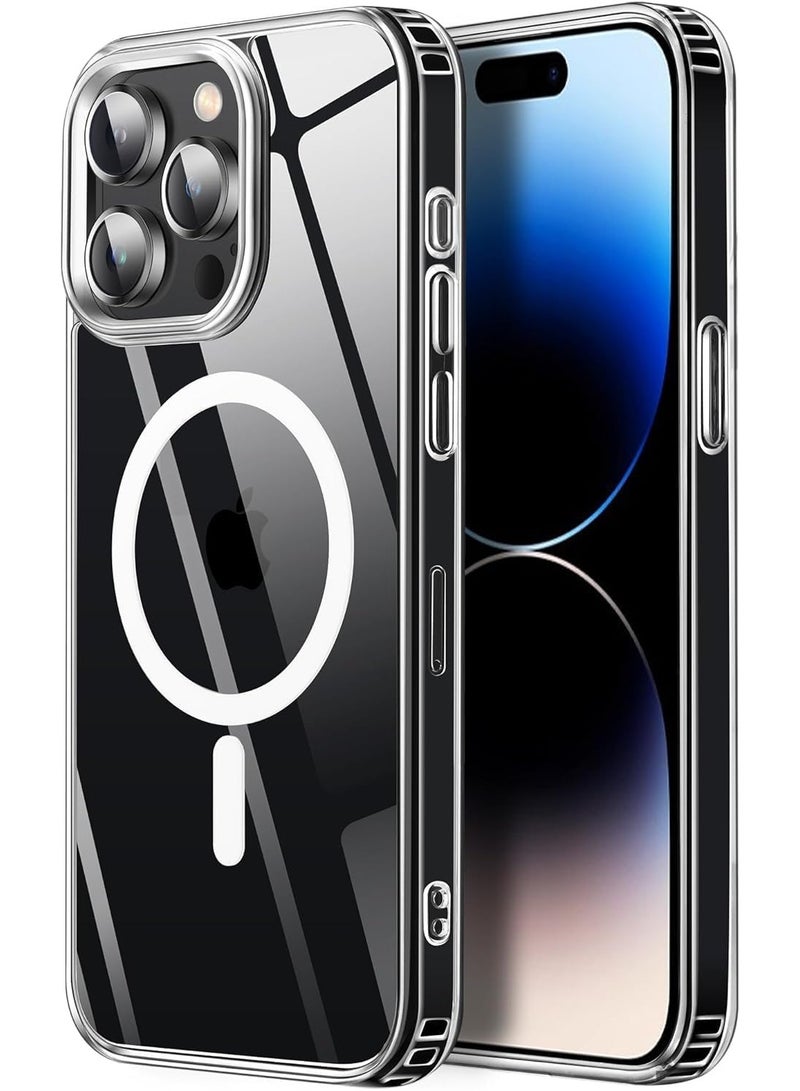 Case Compatible with iPhone 15 Pro Max Phone Case [Fits MagSafe][10FT Drop Resistant] Crystal Clear Shockproof Slim Fit for Phone 15 Pro Max Cases - Image 1