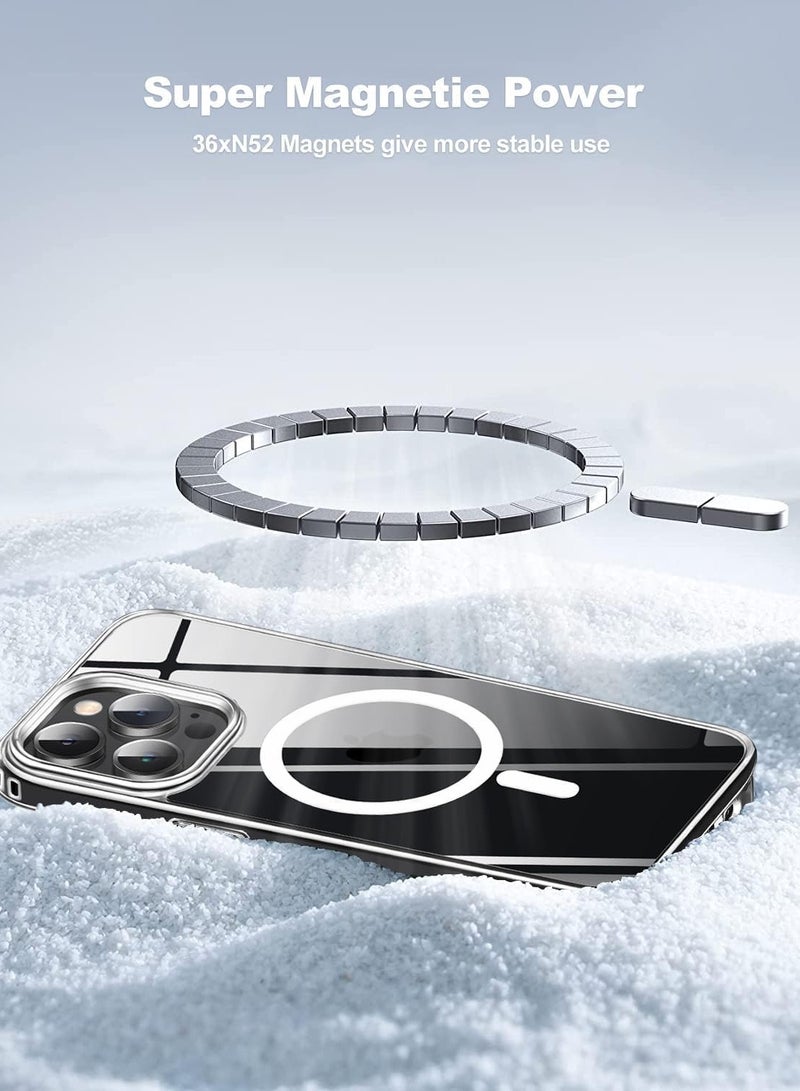 Case Compatible with iPhone 15 Pro Max Phone Case [Fits MagSafe][10FT Drop Resistant] Crystal Clear Shockproof Slim Fit for Phone 15 Pro Max Cases - Image 5