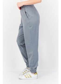 Fourlaps Women Slim Fit Heather Training Sweatspant, Grey  - Image 3