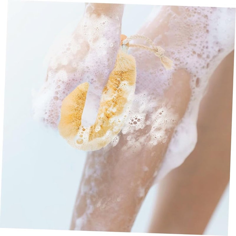 Natural Sisal Bath Brush Set 2Pcs Exfoliating Body Scrubber For Dead Skin Removal Portable Travel - Image 5