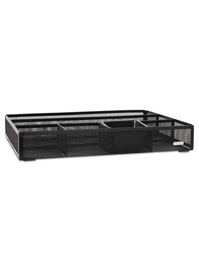 Rolodex Deep Desk Drawer Organizer, Metal Mesh, Black (22131) 11.75 inches long by 15.25 inches wide - Image 3