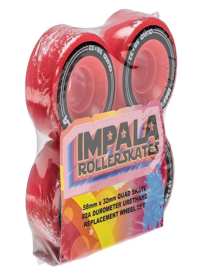 Impala 4 Pack Wheels - Red - Image 1