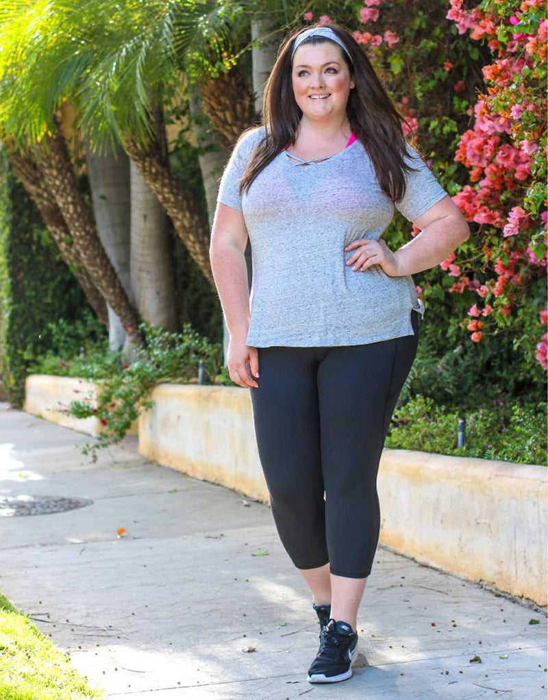 FULLSOFT 3 Pack Plus Size Capri Leggings with Pockets for Women -High Waist Stretchy 1X-4X Workout Yoga Pants(2XL,HQMLFH) - Image 3