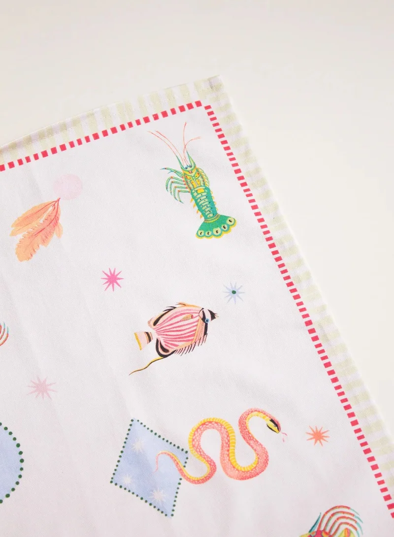 Yvonne Ellen  Set Of 2 Tea Towels Harlequin for Women | Best Price UAE