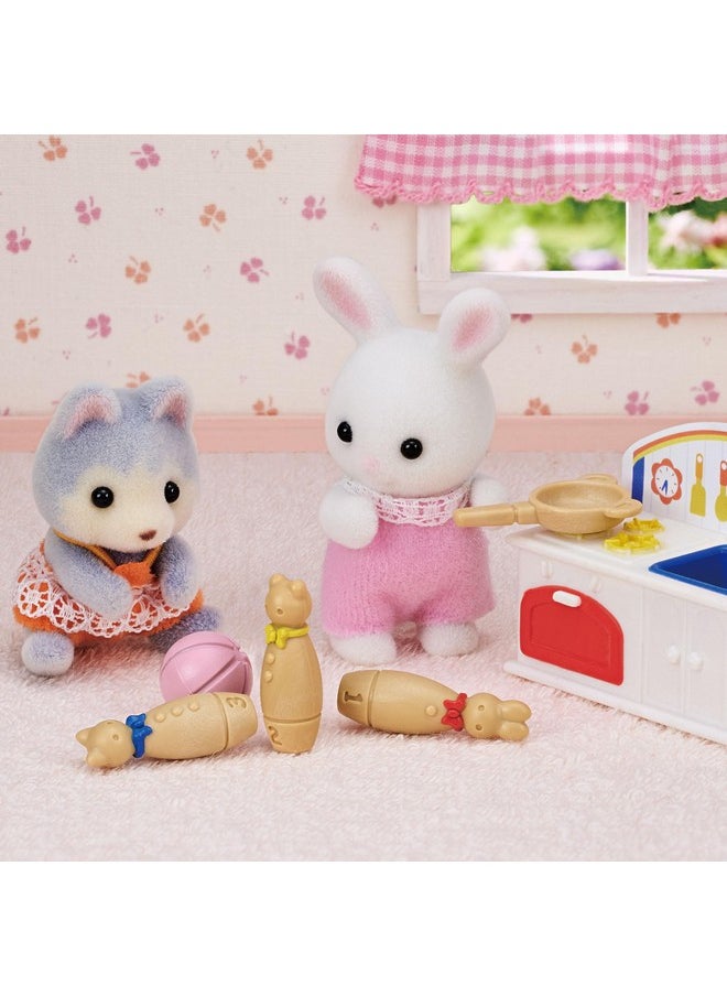 Calico Critters Calico Critters Baby's Toy Box - Includes Snow Rabbit and Panda Babies  - Image 5