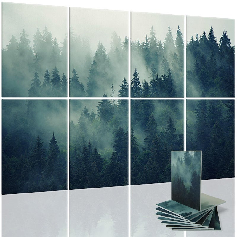 Art3d Soundproof Wall Panels 48x32 8Pack Acoustic Wall Art Panels Sound Absorbing Decorative Wall Panels for Living Room Bedroom Kitchen Studio Polyester UV Print - Image 2