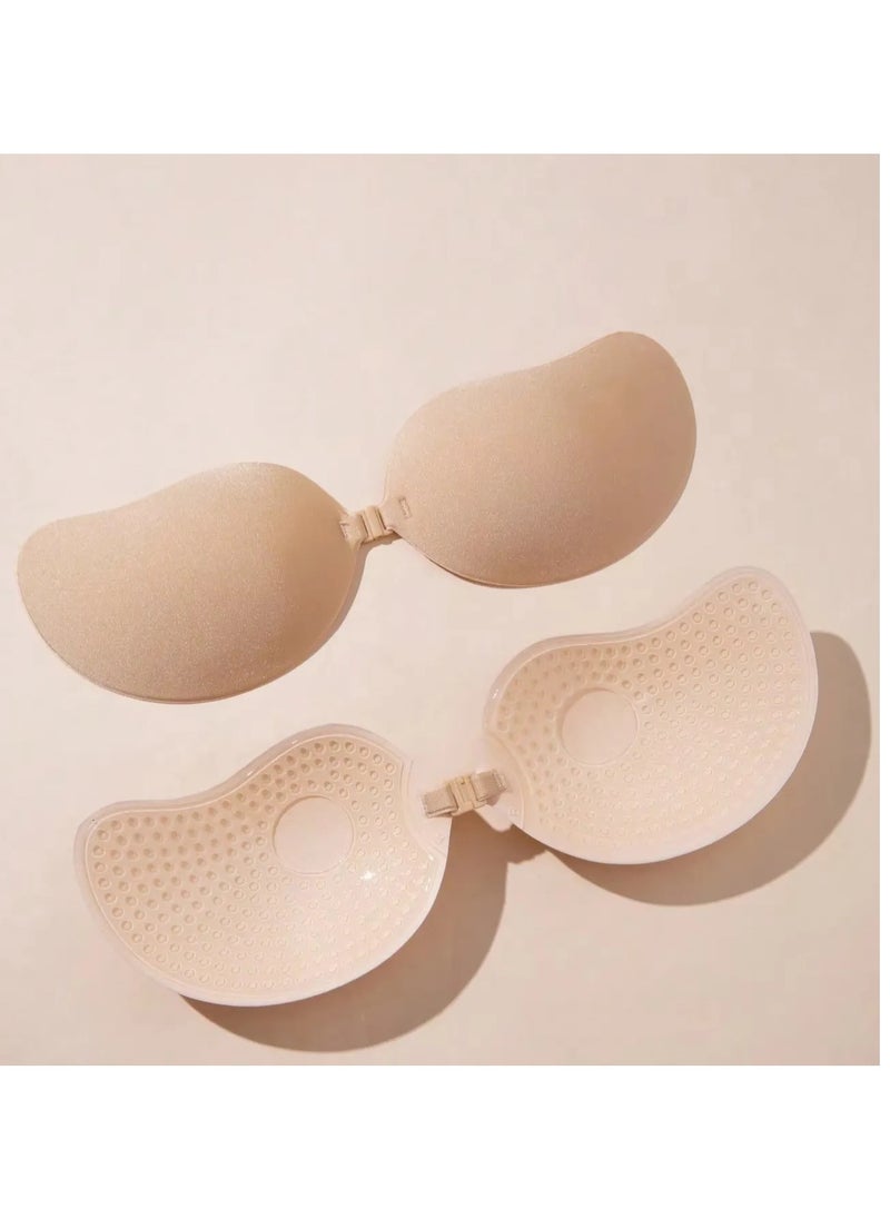 Jomo Store Push Up Self Adhesive Silicone Bust Front Closure Strapless Invisible Bra  - Image 1