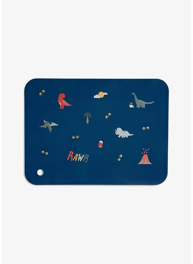 Citron Silicone Placemats Rectangle - Dino