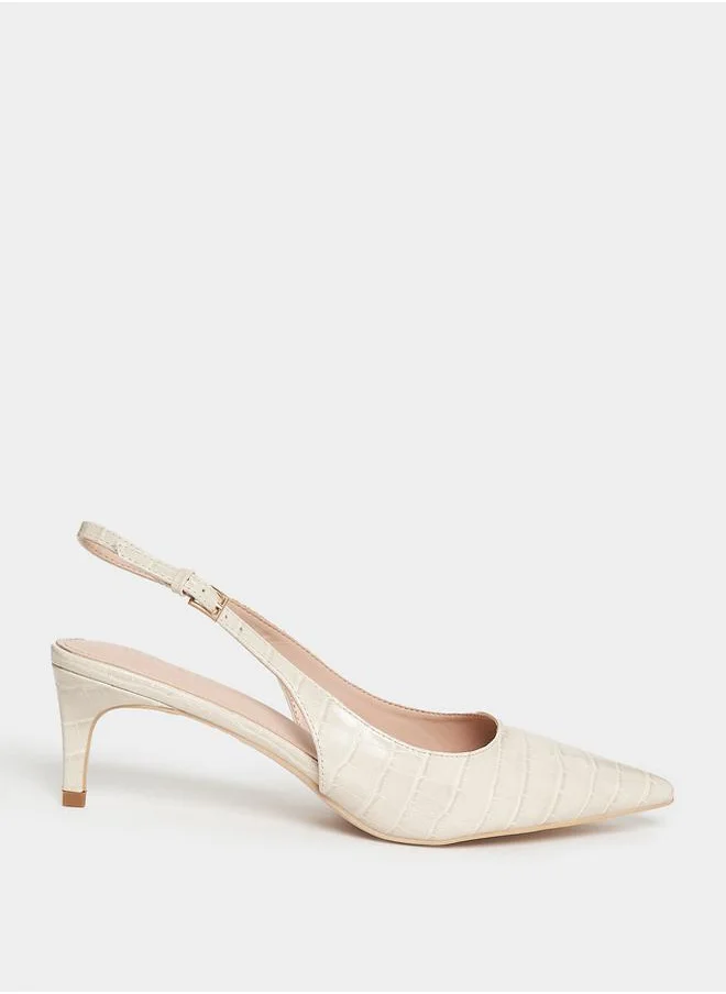 RAID Slingback Kitten Heel Pointed Toe Pumps by Styli