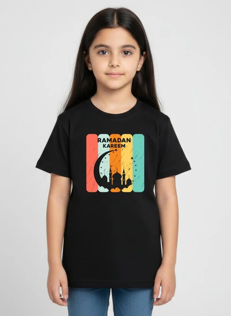 بيبي كلو Unisex Kids Ramadan Kareem Retro Print Cotton T-Shirt