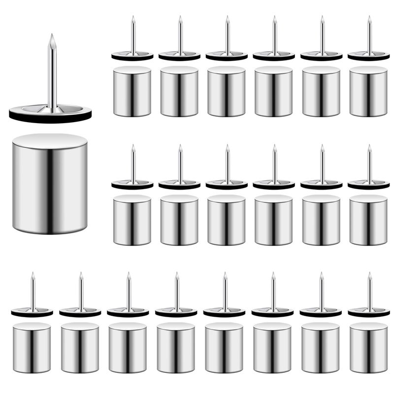 rhinocats 20 Sets Magnetic Pushpins, Magnet Thumbtack, Poster and Photo Hangers for Walls Bulletin Boards - Image 1