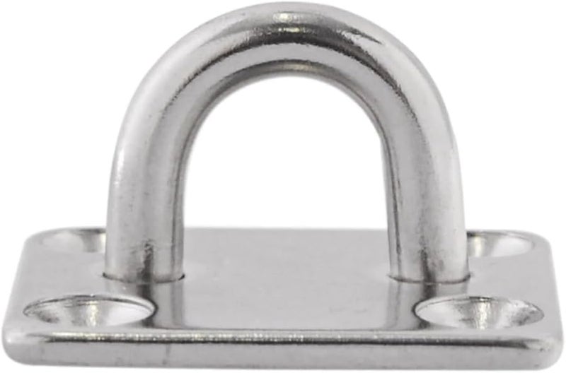 304 فولاذ مقاوم للصدأ M5 لوح خطاف العين مع مسامير ذاتية التنصيب لتجهيزات القوارب البحرية - Image 4