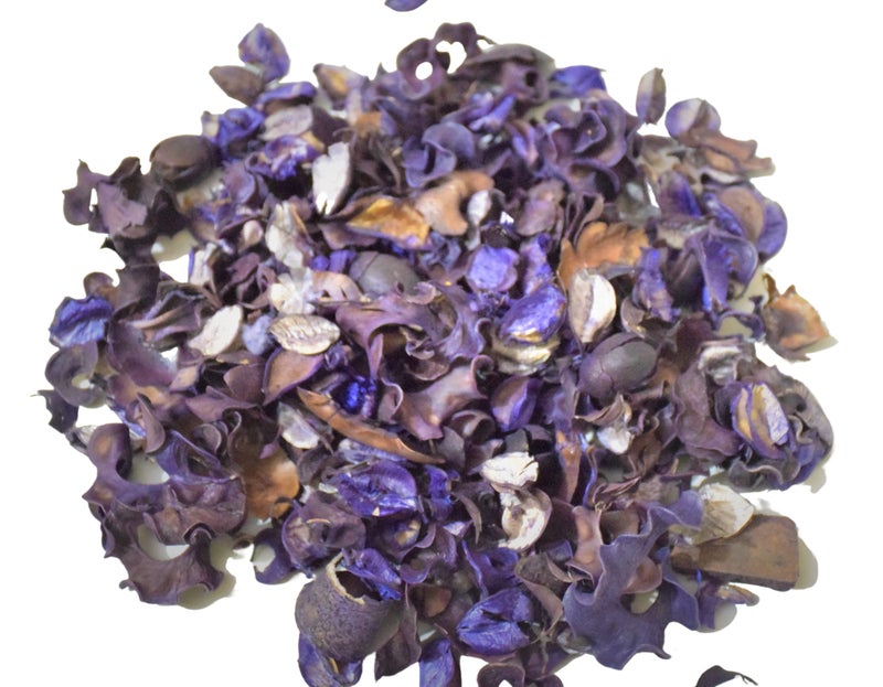 Pure Source India Unscented Dried Flowers Leaves Potpourri, 1 Kg, Blue - Image 1