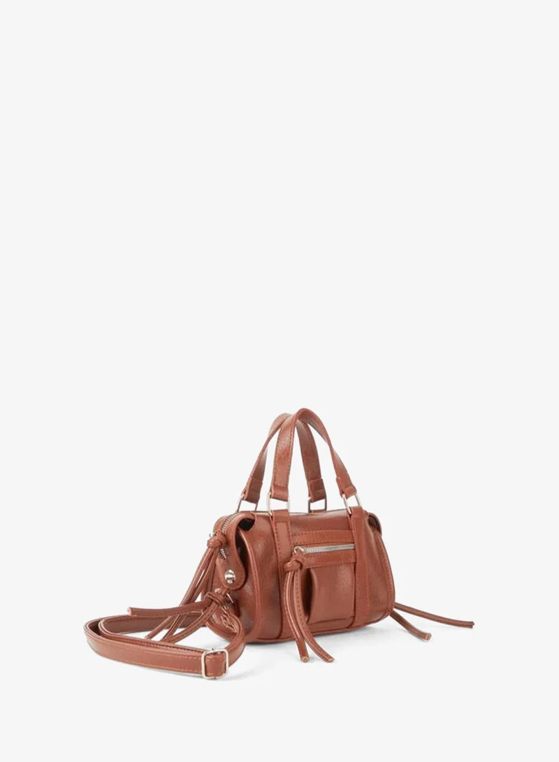 Women's Mimosa Taba Zipper Closure Small Size Adjustable Strap Hand and Shoulder Bag.