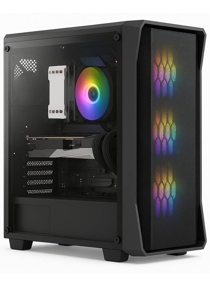 Xigmatek - Smart pc High-Performance Gaming PC - Core i5-12400F Processor/16GB RAM/1TB SSD/6GB Nvidia Geforce RTX 3050 Graphics Card/Windows 11 Pro 600W PSU - Built for Gamers - Image 1