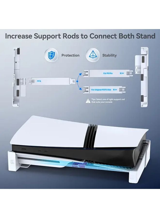 Universal Desktop Stand For PS5 PS5 Slim Horizontal Placement Stable Design - Image 4