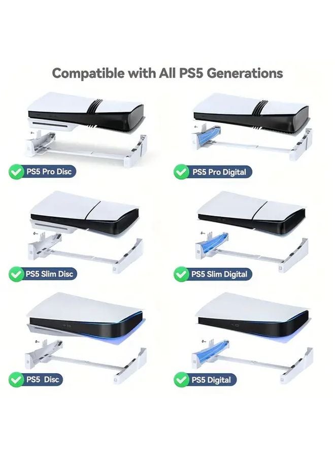 Universal Desktop Stand For PS5 PS5 Slim Horizontal Placement Stable Design - Image 3