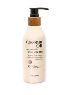 Oliology Oliology Coconut Oil Curl Cream - Defines & Enhances Curls & Waves | Botanically Infused | Conditions & Reduces Frizz | Made in USA, Cruelty Free & Paraben Free (8.5oz)  - Image 1