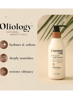 Oliology Oliology Coconut Oil Curl Cream - Defines & Enhances Curls & Waves | Botanically Infused | Conditions & Reduces Frizz | Made in USA, Cruelty Free & Paraben Free (8.5oz)  - Image 3