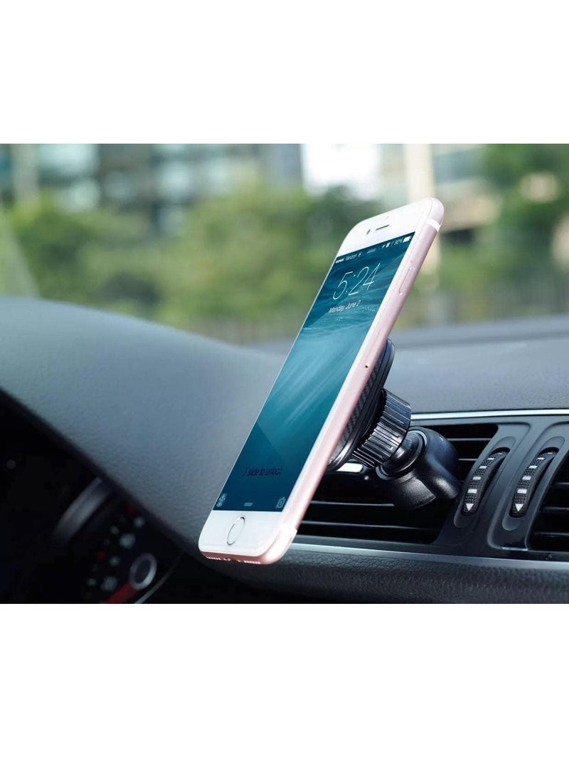 ELTRAZONE 2 in 1 Car Phone Holder, Universal Mobile Phone Car Mount 360° Magnetic Rotation for Auto Windshield and Dash, for Cell Phones Apple iPhone 12, 12 Pro, Android(AD-CH61) (AD-A101) - Image 4