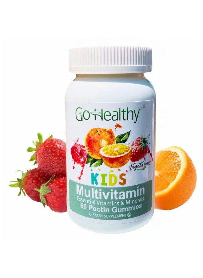 Go Healthy Natural Go Healthy Kids Multivitamin Gummies - Toddler & Children's Vitamin Gummy Supplement, Growth & Immune Support - Kosher, Halal, Non-GMO, Gluten-Free, Delicious Fruit Flavor - 30 Servings - Image 1