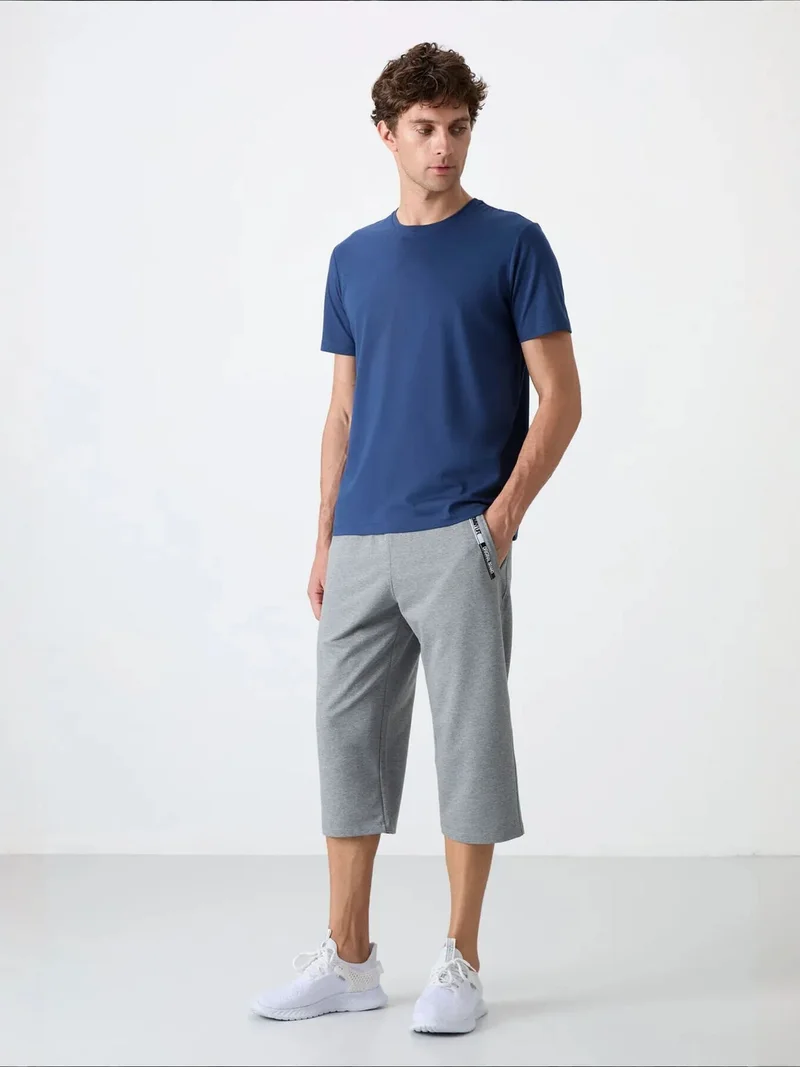 Tommylife Navy Blue TOMMY Men's Cotton Blend Shorts for Men | Best Price UAE
