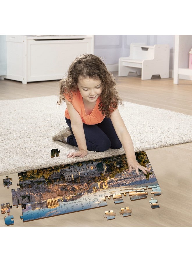 Mini Leaves Mini Leaves Panorama View Athens Greece 108 Pieces Wooden Puzzle for Adults - Multicolor 108 Pieces | Premium Wooden Puzzle Box | Family Entertainment & Boarding Game - Image 5