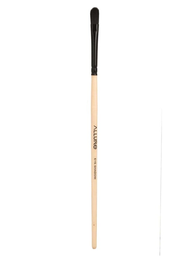 ALLURE Classic Eye Shadow Makeup Brush, Wooden Bamboo Handle, Super Soft Dense Bristles for Contouring and Blending, Professional Makeup Tool - Image 1