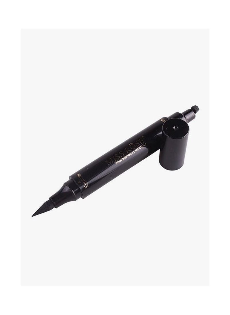 MISS ROSE M Precision Winged Look Longlasting Waterproof Quick-Dry Stamp Eyeliner Pen in Black  - Image 2
