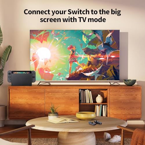MOSAHOLL TV Dock Station for Switch 3 in 1 Replacement TV Base Docking Station Set with Upgraded IC Module Charger HDMI Cable Accessories for Switch Console Not for Switch 2 - Image 3