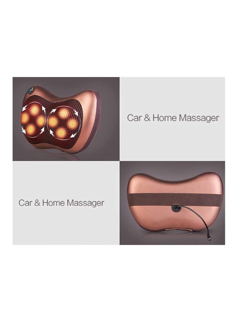 ELTRAZONE Neck Massage Pillow And Shoulders, Adomen, Legs Back Massager Relaxation By 8 Head With Magnet Vibrator Electric Heating Kneading Therapy - Image 4