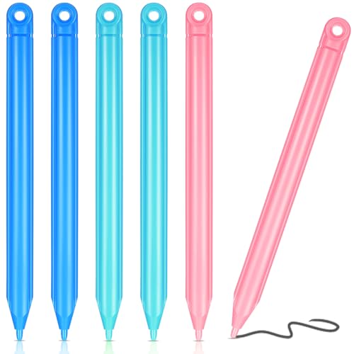 Chinco 6 Pcs LCD Writing Tablet Pen Replacement for Kids Drawing Tablet Doodle Board Kids Stylus Pen for Drawing Pad,3 Colors - Image 1