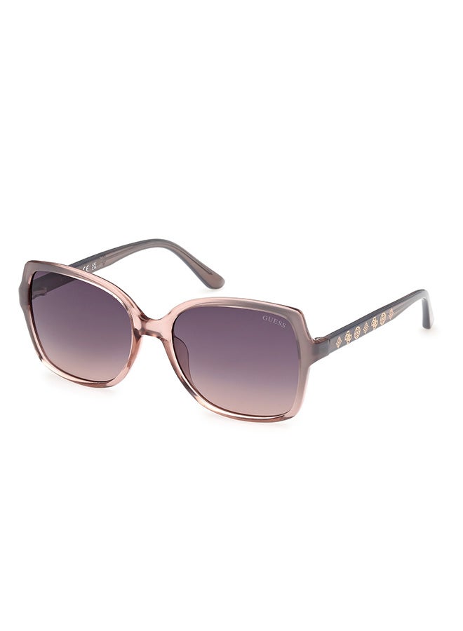 GUESS Women's UV Protection Square Sunglasses - GU0010020B55 - Lens Size: 55 Mm - Image 1