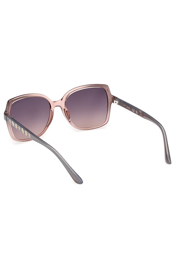 GUESS Women's UV Protection Square Sunglasses - GU0010020B55 - Lens Size: 55 Mm - Image 3
