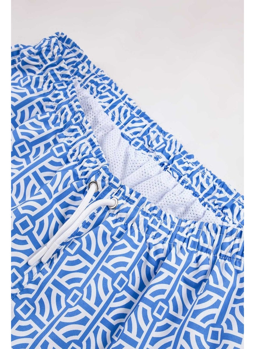 Gold Class Kidswear Water Repellent Corded Blue Men's Swim Shorts  - Image 4
