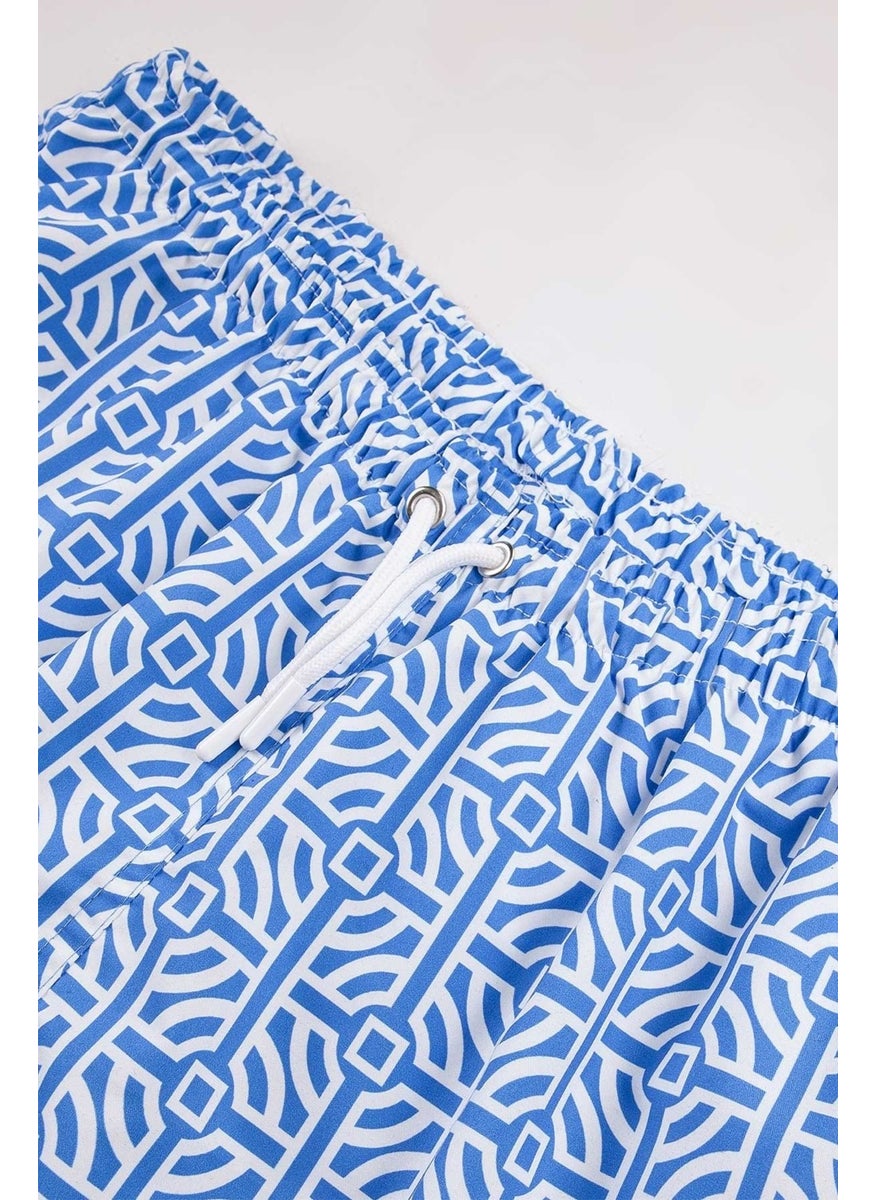 Gold Class Kidswear Water Repellent Corded Blue Men's Swim Shorts  - Image 3