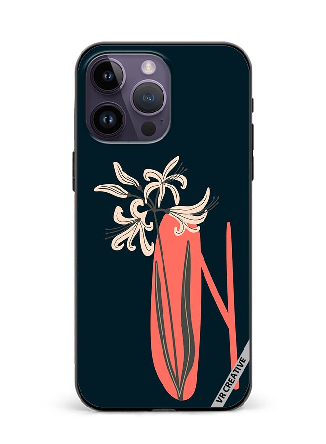 VR CREATIVE Protective Case Cover For Apple iPhone 16 Pro Max Alphabet N Design Multicolour