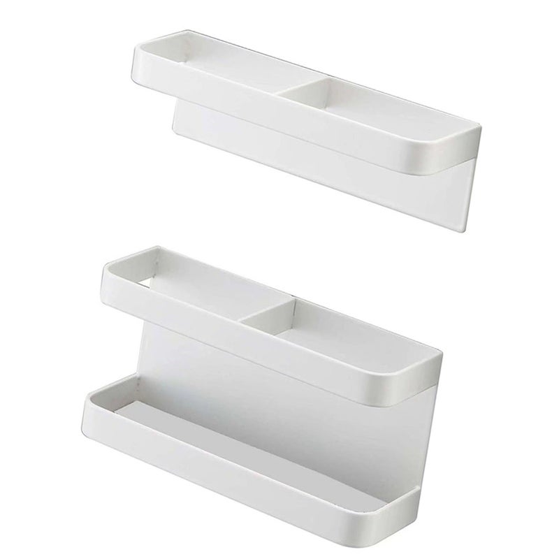 Magnetic Umbrella Stand No Punching Height Adjusting Wall Mounted Umbrella Holder Rack for Hotel Hallway White - Image 2