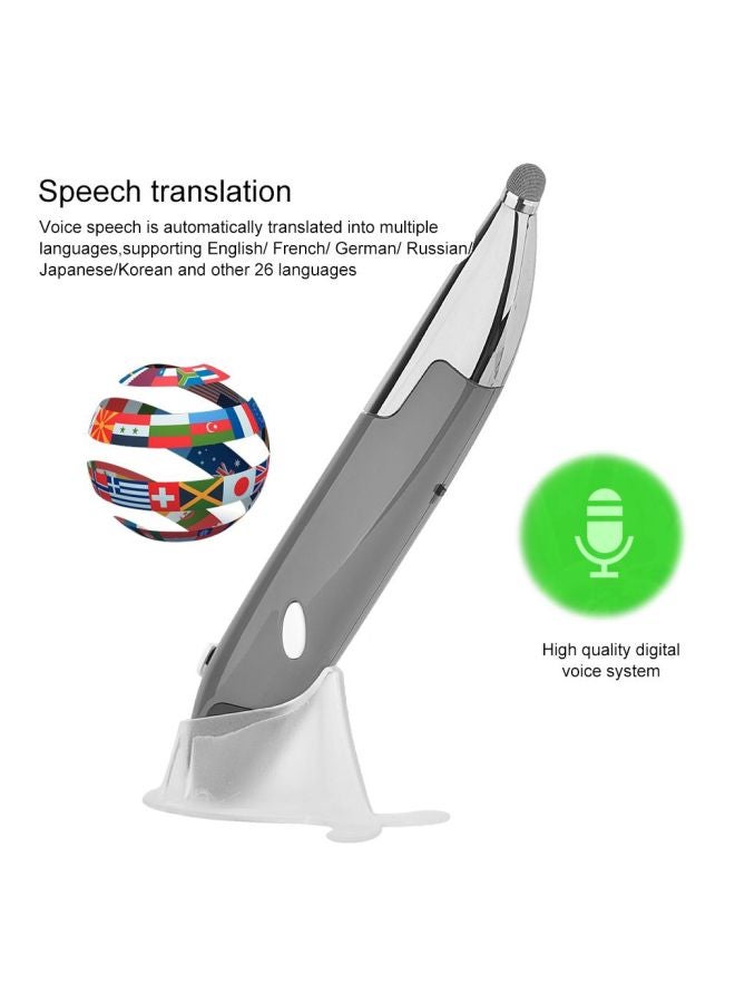 PR-06S Wireless Optical Mouse With Stylus Pen And Voice Function Grey - Image 3