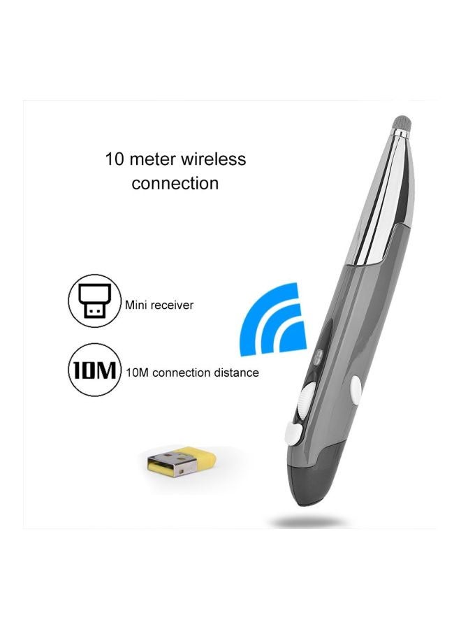 PR-06S Wireless Optical Mouse With Stylus Pen And Voice Function Grey - Image 4