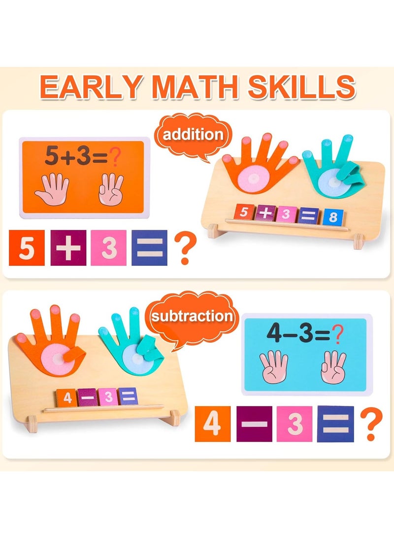 Beauenty Montessori Toys for 3+ Year Old, Educational Math Manipulatives Learning Toys for Toddlers 3-5 Years, Number Counting Blocks for Kids, Homeschool Kindergarten Supplies Boys Girls Gifts - Image 3