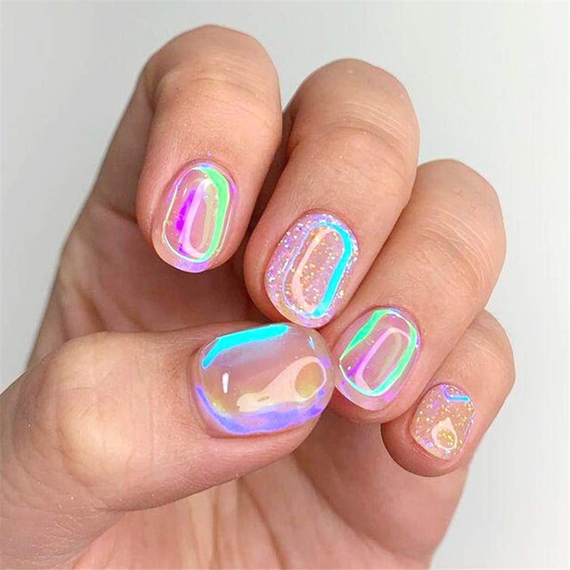 Dornail Aurora Nail Foil Stickers Broken Glass Paper Nail Decals Nail Wraps for Nail Art Decorations Supplies - Image 5