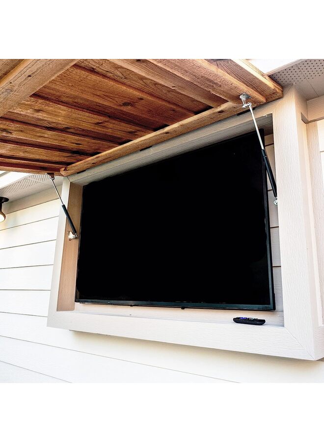 20 Inch 45lb/200N Per Gas Shock Strut Spring for RV Bed Boat Bed Cover Door Lids Floor Hatch Door Shed Window and Other Custom Heavy Duty Project, A Set of 2 - Image 4