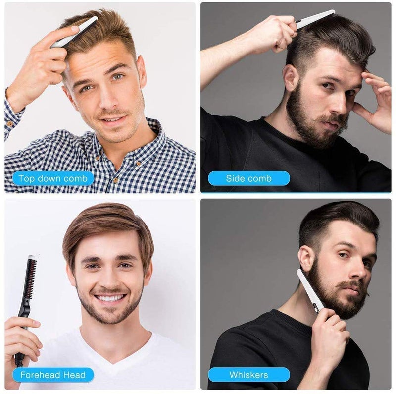 WOLTAX Quick Beard and Hair Straightening Brush Electric Styler Comb for Men with Side Hair DetanglingCurly Hair Straightening for Beard Hair Style Women Hair Beard V2 Styler - Image 5