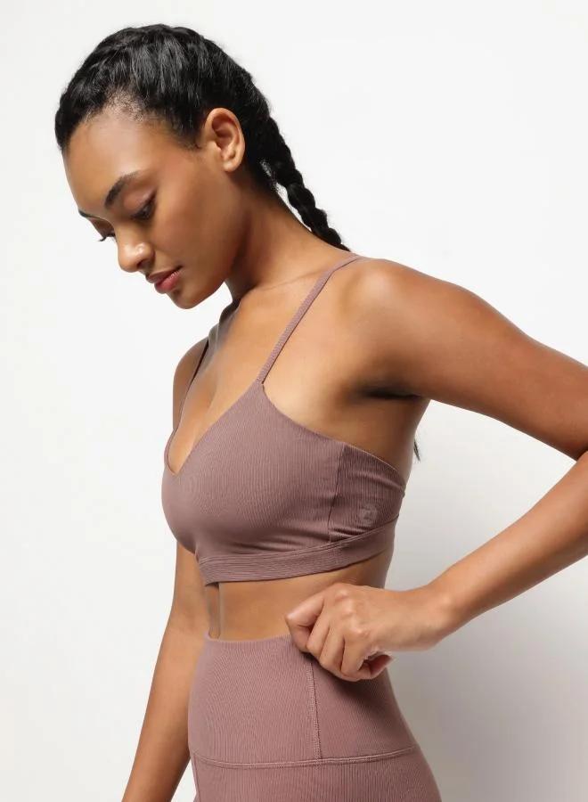 زيسي حمالة صدر يوغا بلون بني إسبريسو