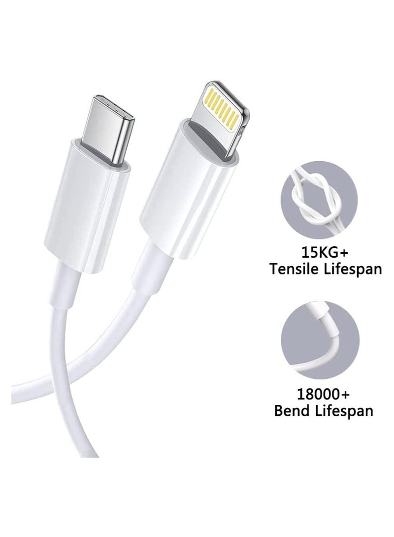 [Apple MFi Certified] 20W USB C Wall Charger Block with 6ft Lightning Type C Cable Compatible with iPhone 13/13Pro/12/12 Pro - Image 2