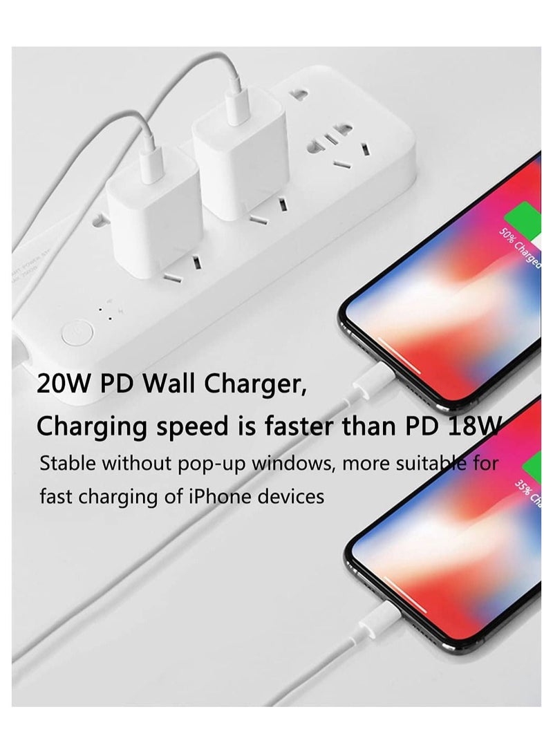 [Apple MFi Certified] 20W USB C Wall Charger Block with 6ft Lightning Type C Cable Compatible with iPhone 13/13Pro/12/12 Pro - Image 4