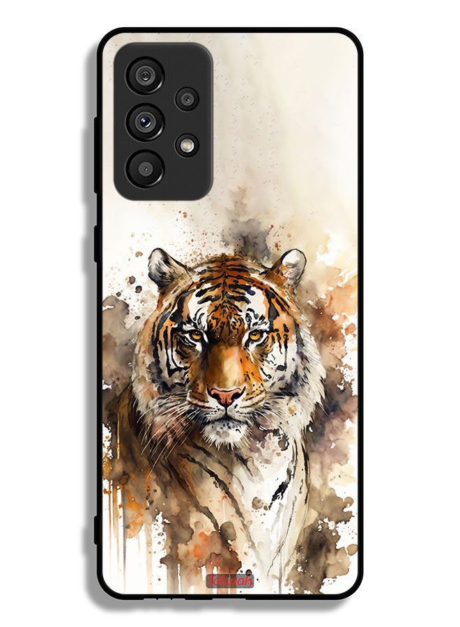 Tolwak Samsung Galaxy A73 5G Protective Case Cover Leopard Abstract Art - Image 1